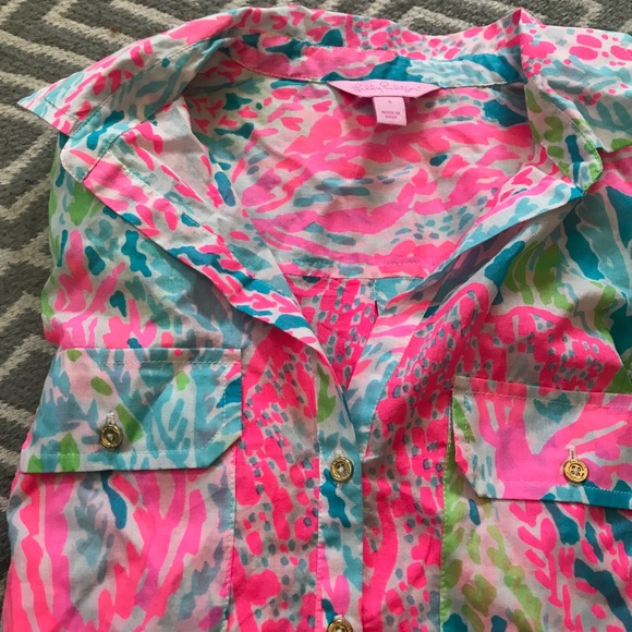 SOLD! Lilly Pulitzer Let’s Cha Cha Cover Up - Picture 5 of 8